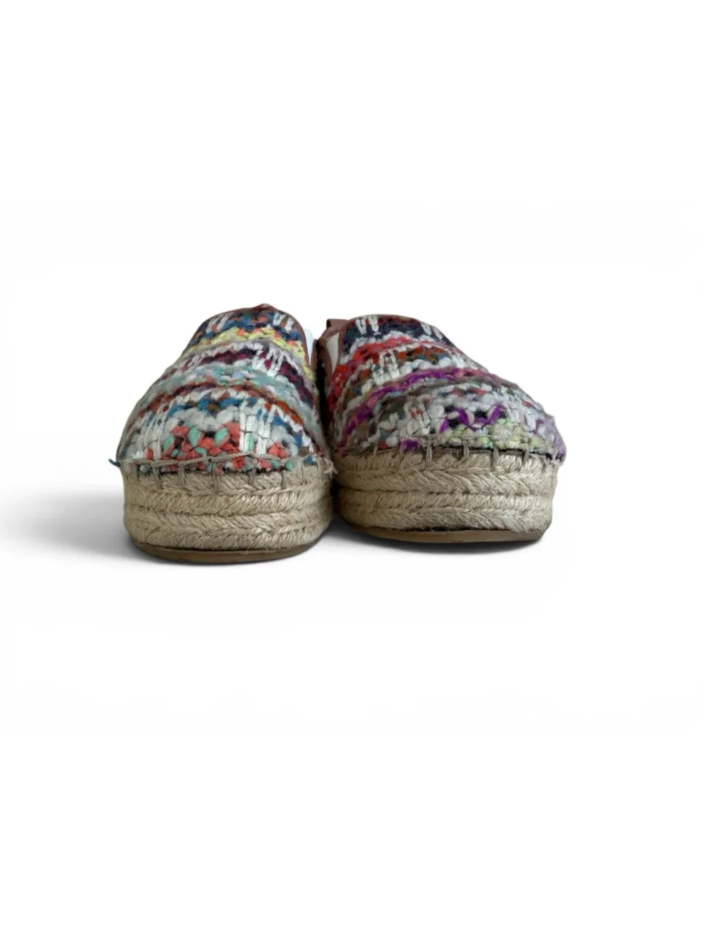 Sam Edelman Carrin Multi Yarn Platform Espadrille Slip On Shoes Women’s 8.5